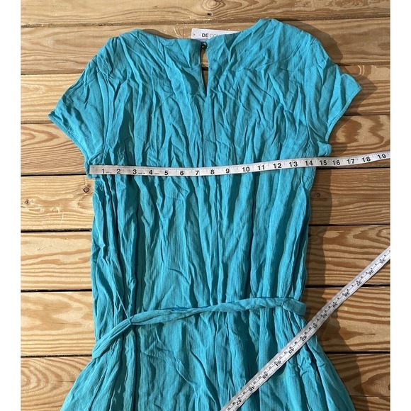 NWT DE Collection Delicate Petal Dress Size Medium Ocean Green MSRP $44.99 - Picture 7 of 7